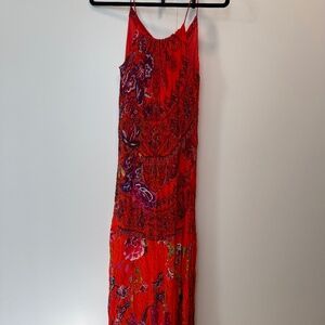 DESIGUAL silk summer maxi dress